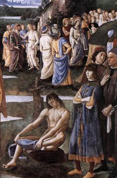 Pietro Perugino : Baptism of Christ, detail